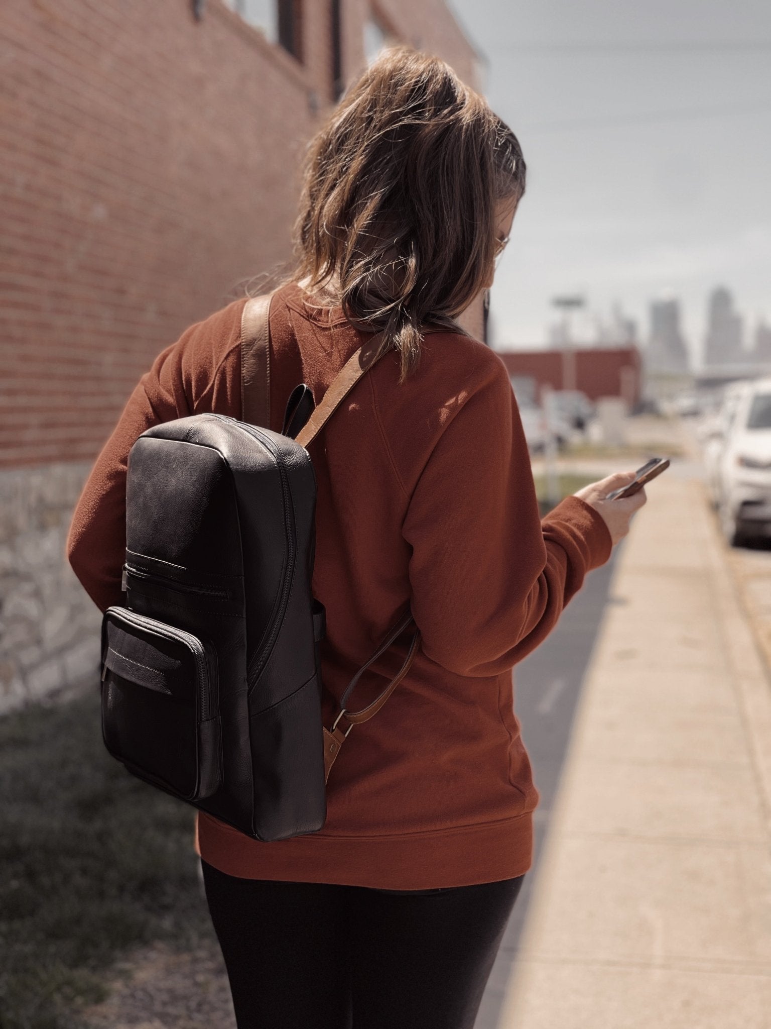 Leather Commuter Backpack – Timeless Craftsmanship for Everyday Adventures - Off Leash Designs