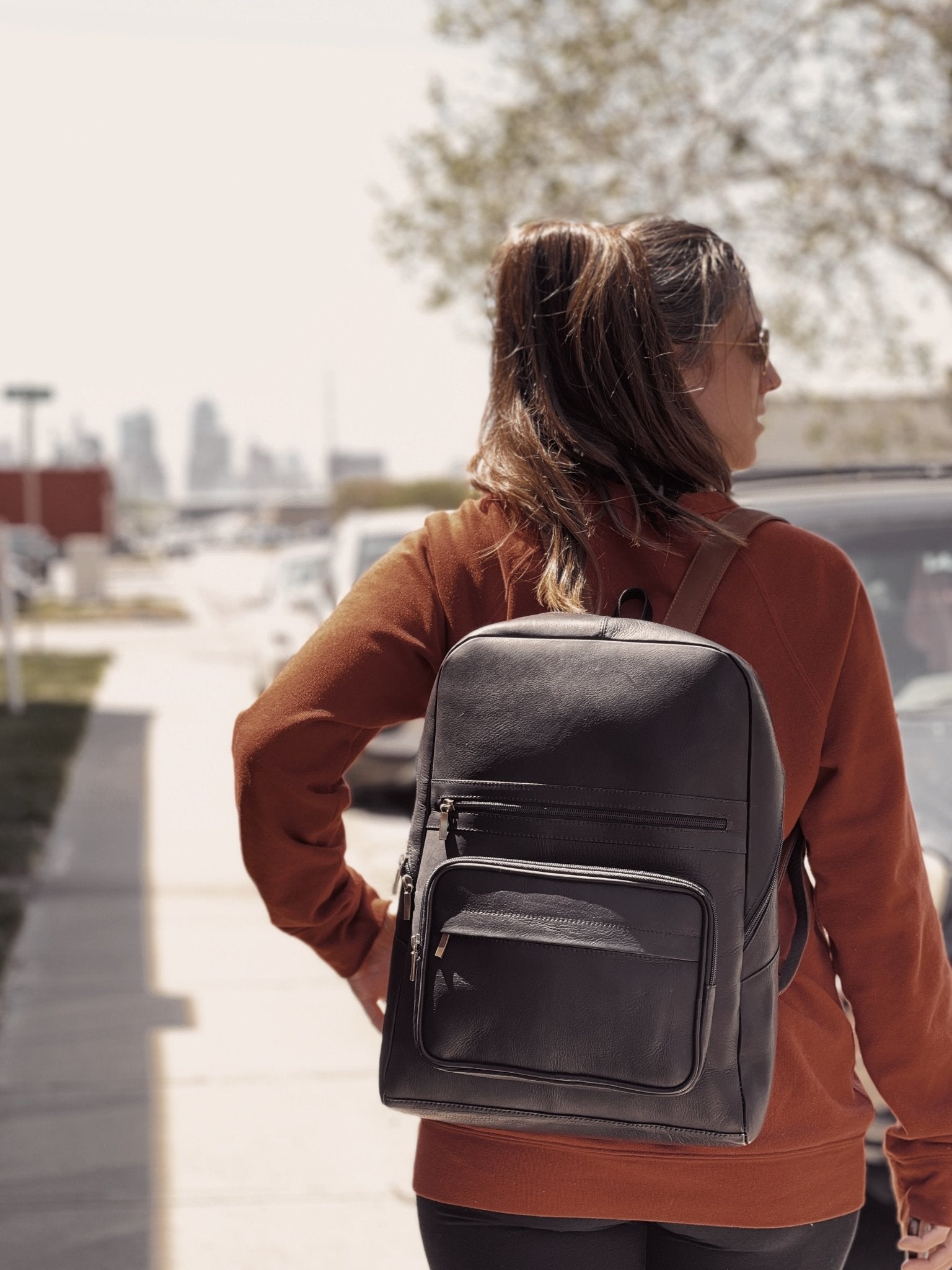 Leather Commuter Backpack – Timeless Craftsmanship for Everyday Adventures - Off Leash Designs