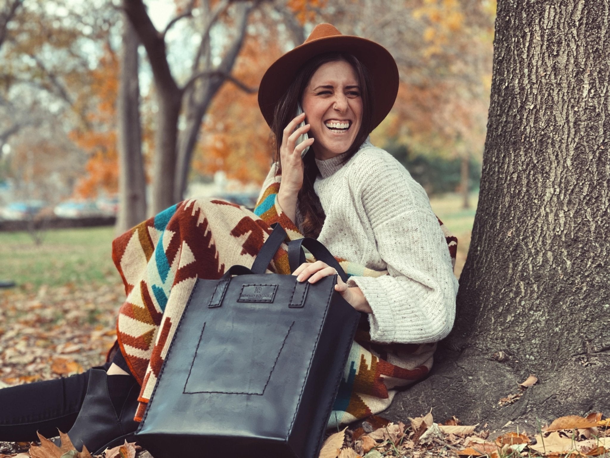 Leather Tote Bag – Handcrafted Full Grain Leather from Ecuador - Off Leash Designs