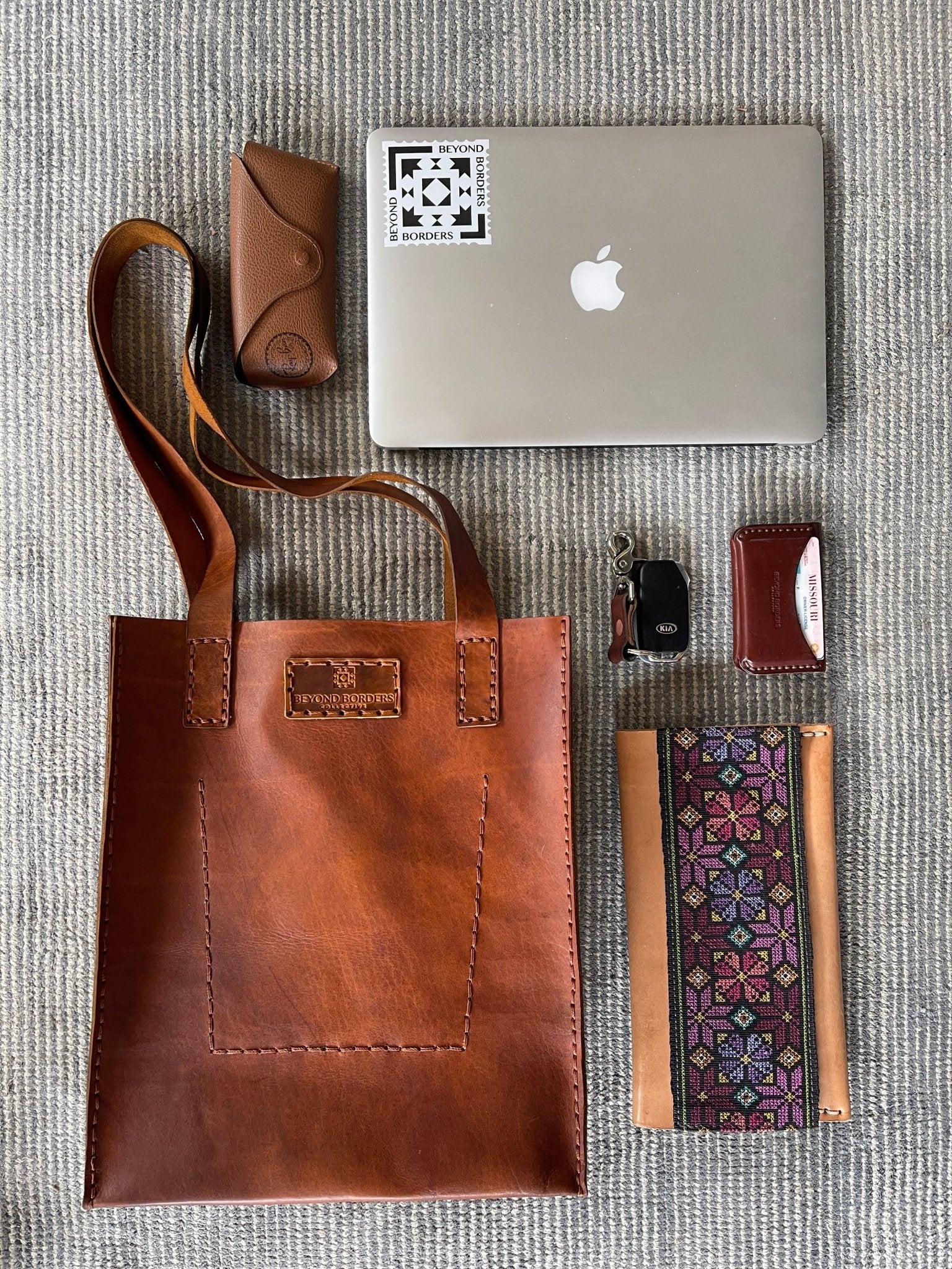 Leather Tote Bag – Handcrafted Full Grain Leather from Ecuador - Off Leash Designs