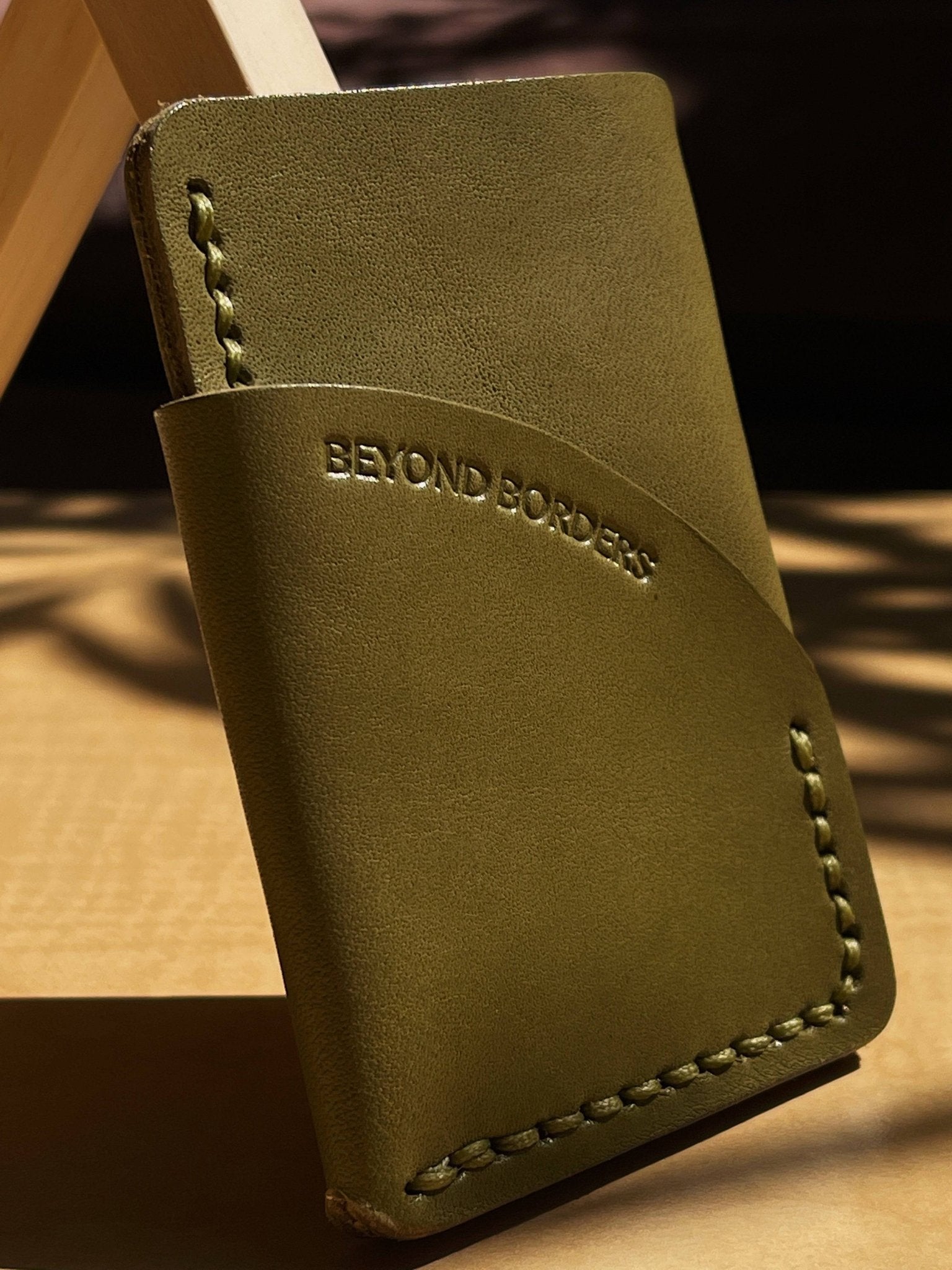Leather Wrap Wallet – Handcrafted Minimalism in Full - Grain Leather - Off Leash Designs