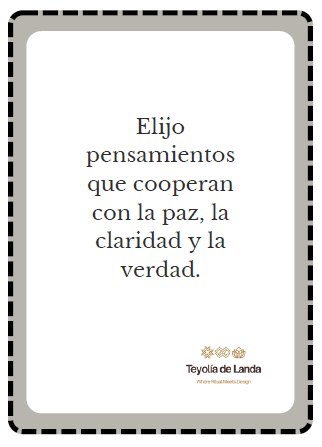 Text in Spanish on a white background with a decorative border, featuring the brand 'Teyola de Landa'.