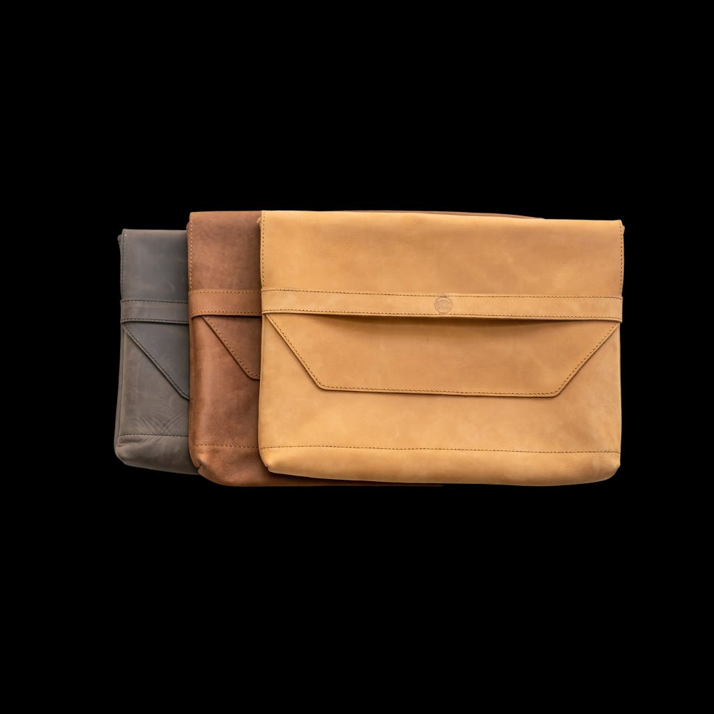Borana Laptop Sleeve - luxury leather laptop sleeve - Off Leash Designs