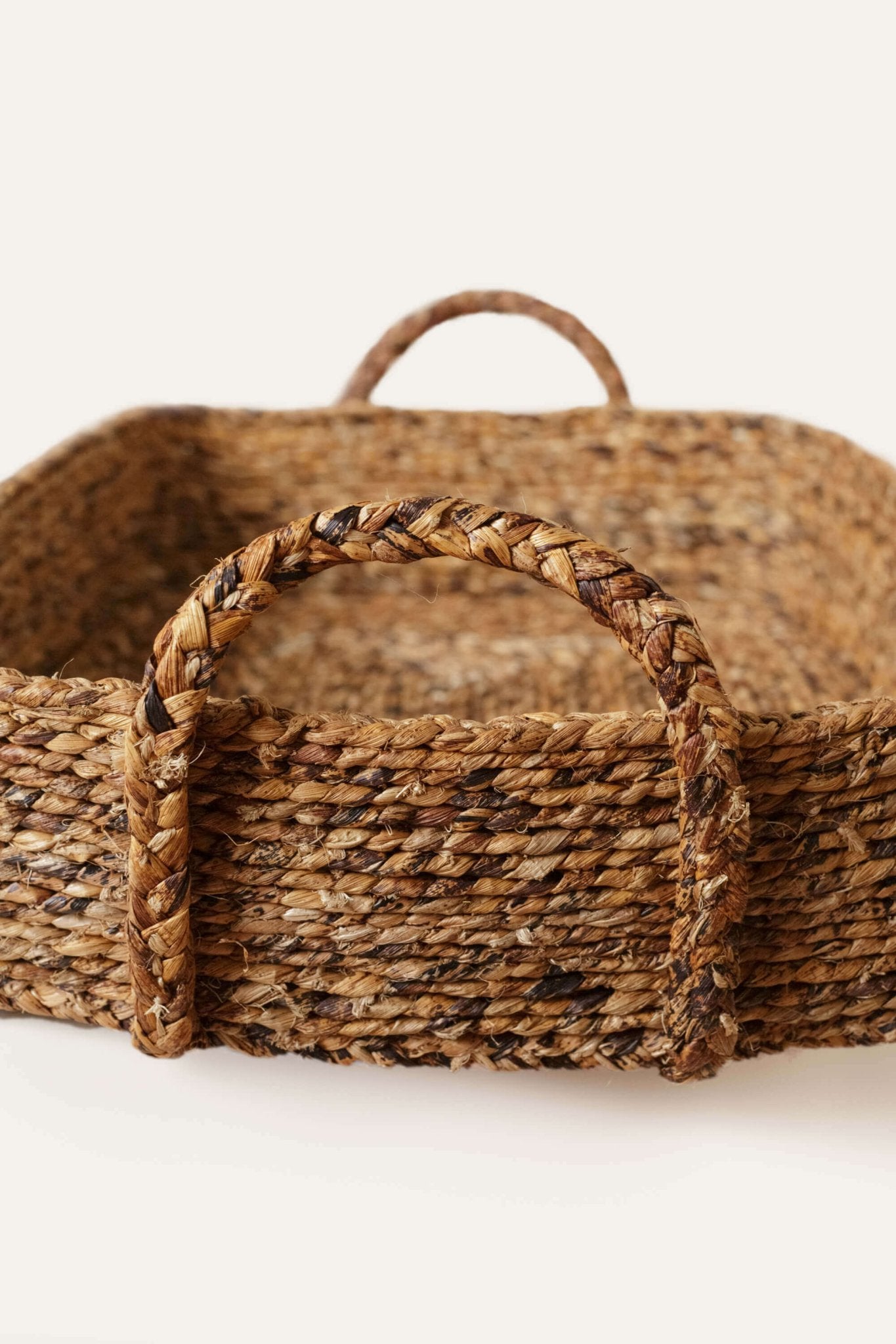 Dark Banana Leaf Rectangle Tray – Handwoven Artisan Decor - Off Leash Designs
