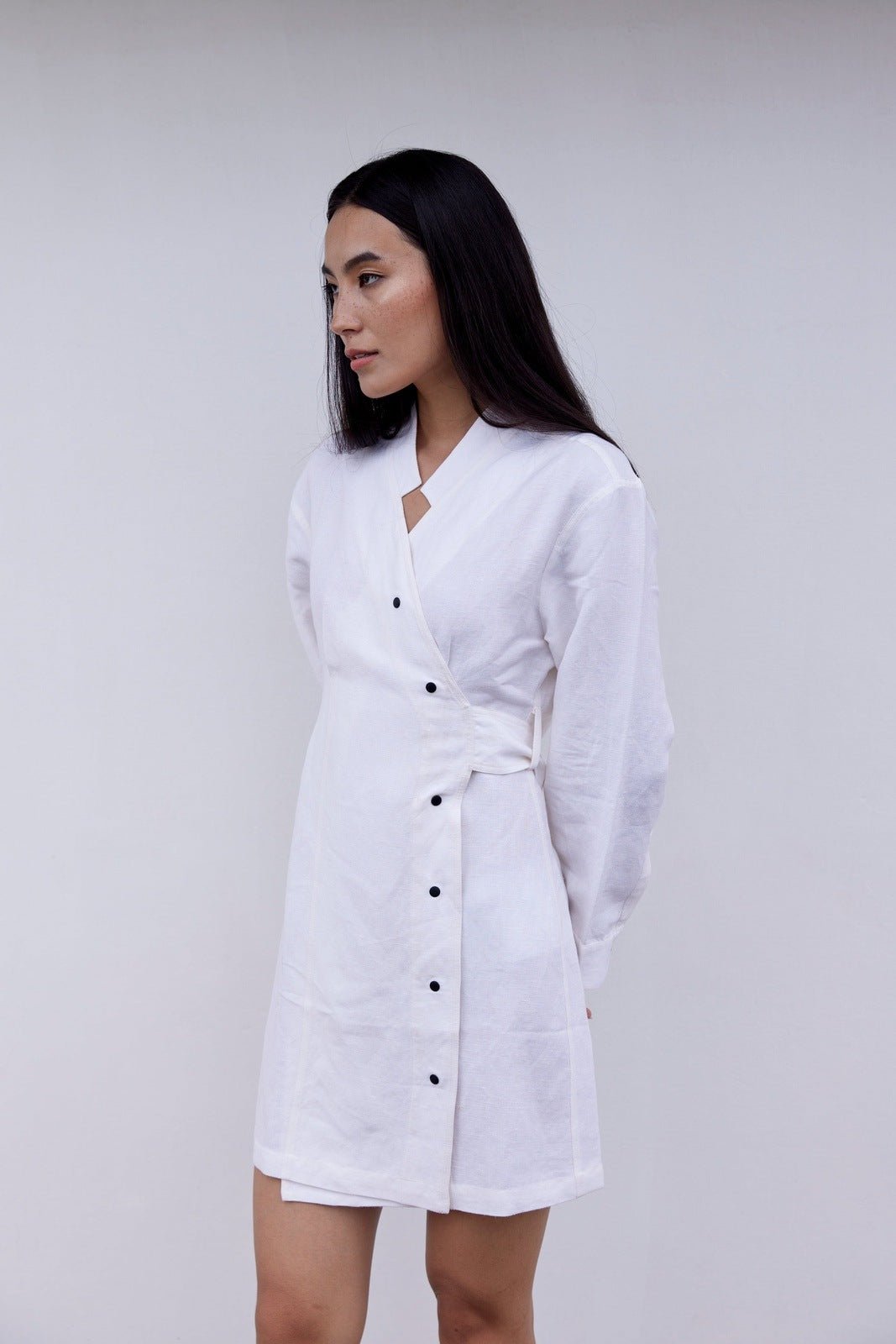 Kate Mini Dress luxury minimalist cotton dress - Off Leash Designs