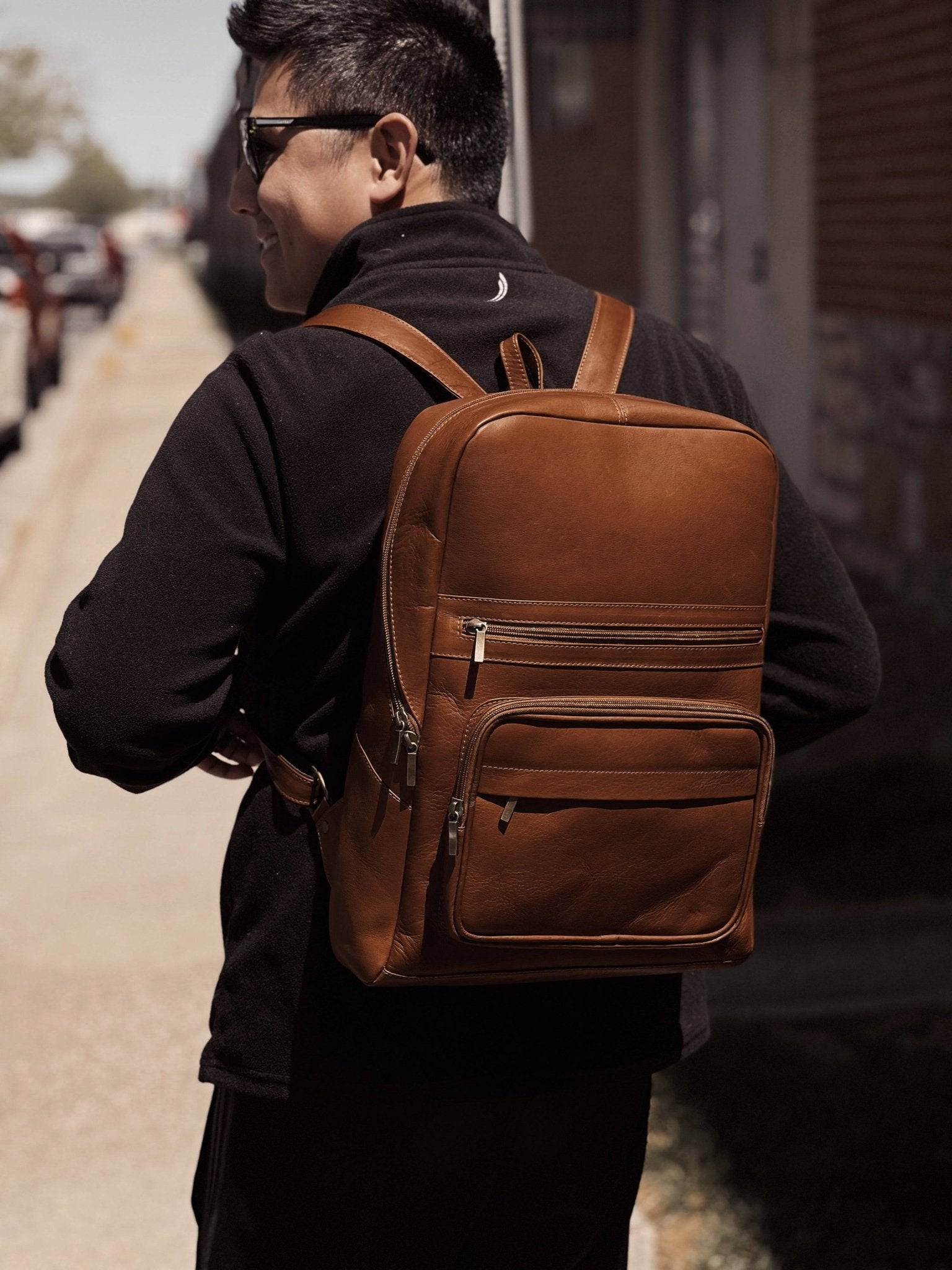 Leather Commuter Backpack – Timeless Craftsmanship for Everyday Adventures - Off Leash Designs