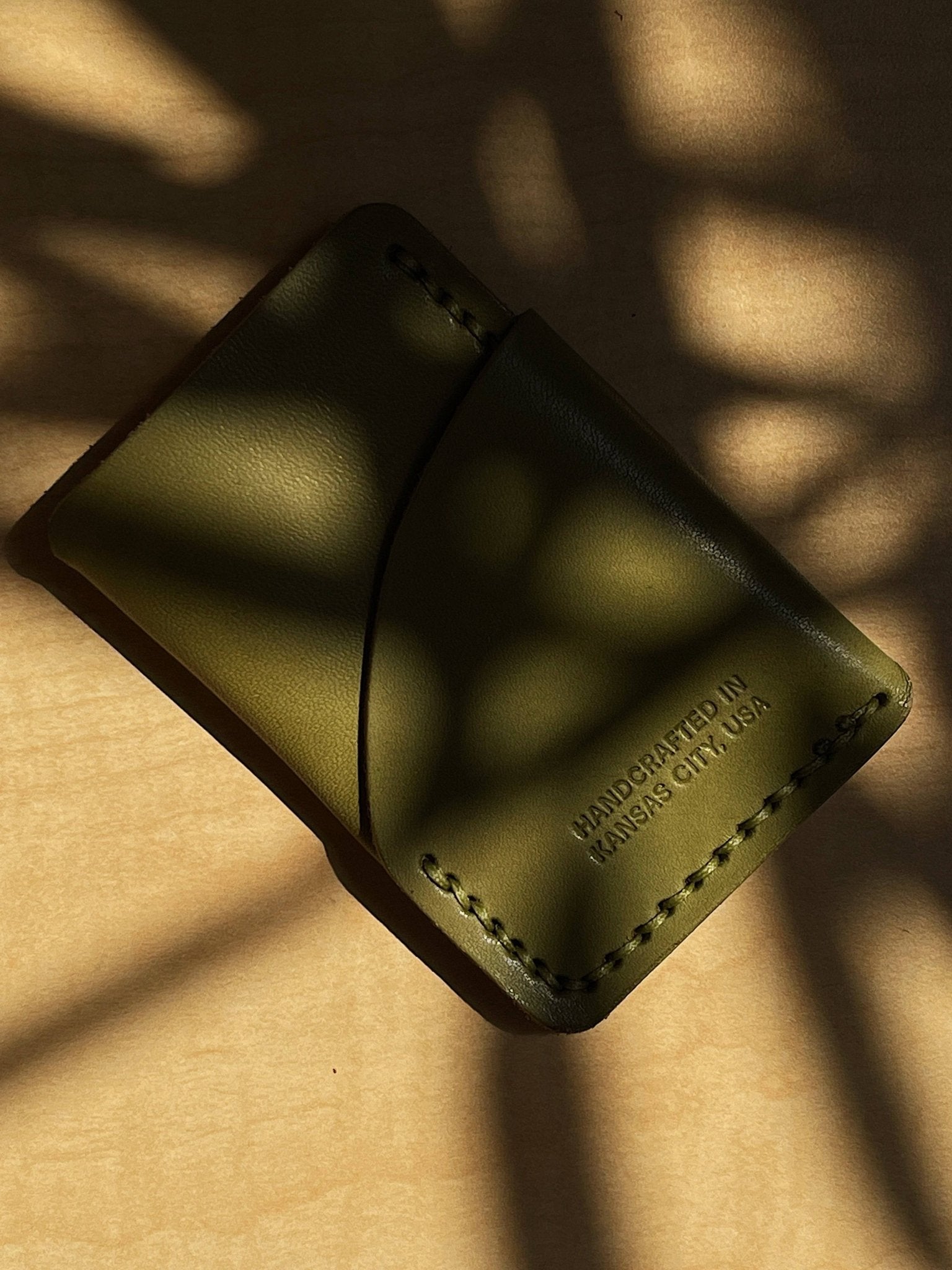 Leather Wrap Wallet – Handcrafted Minimalism in Full - Grain Leather - Off Leash Designs